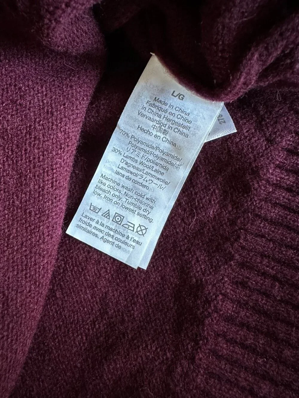 Men's J.Crew Cardinal Reed Wool Blend Sweater Large